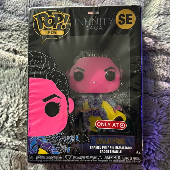 Funko Pop! Pin of Valkyrie from The Infinity Saga SE Target Exclusive - Picture 3 of 3